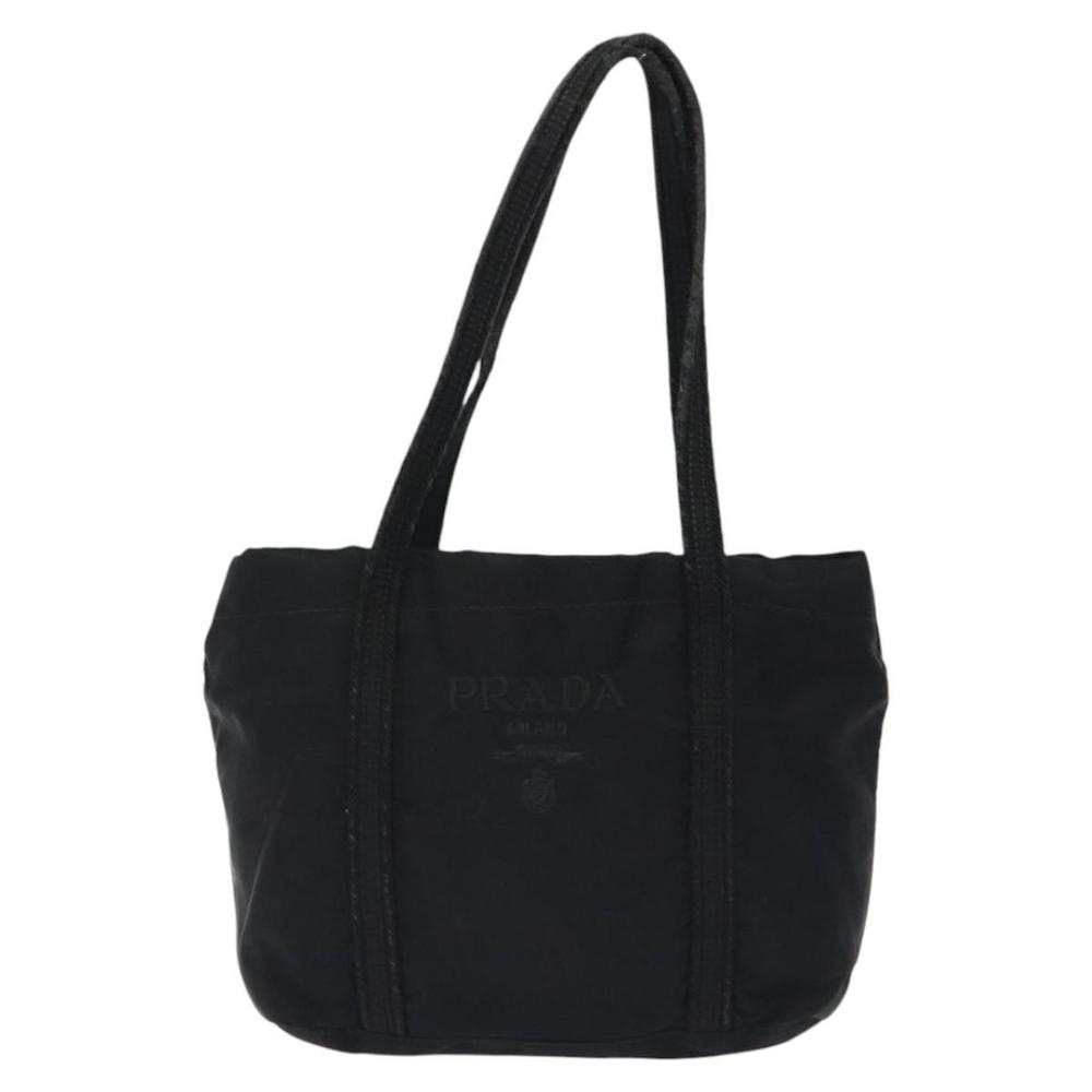 PRADA Mini Tote Bag Nylon Black Silver Auth bs26580 - Picture 13 of 16
